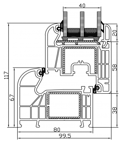 Classictherm window 40 mm